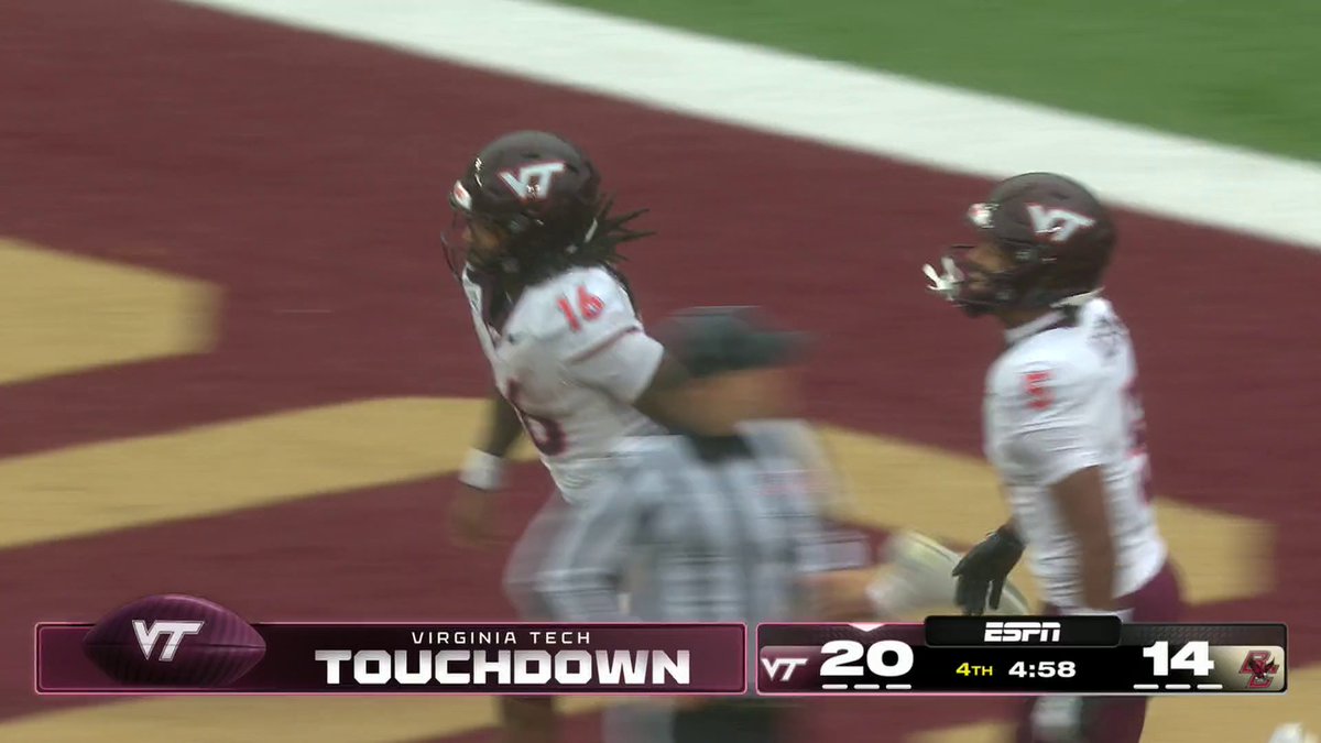 JEFFREY OVERTON JR. TO THE 🏠 @VTfootball