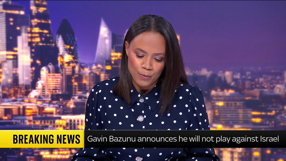 BREAKING: Republic of Ireland goalkeeper Gavin Bazunu says he will withdraw from the side's upcoming UEFA Nations League matches against Israel. 📺 Sky 501, Virgin 602, Freeview 233 and YouTube