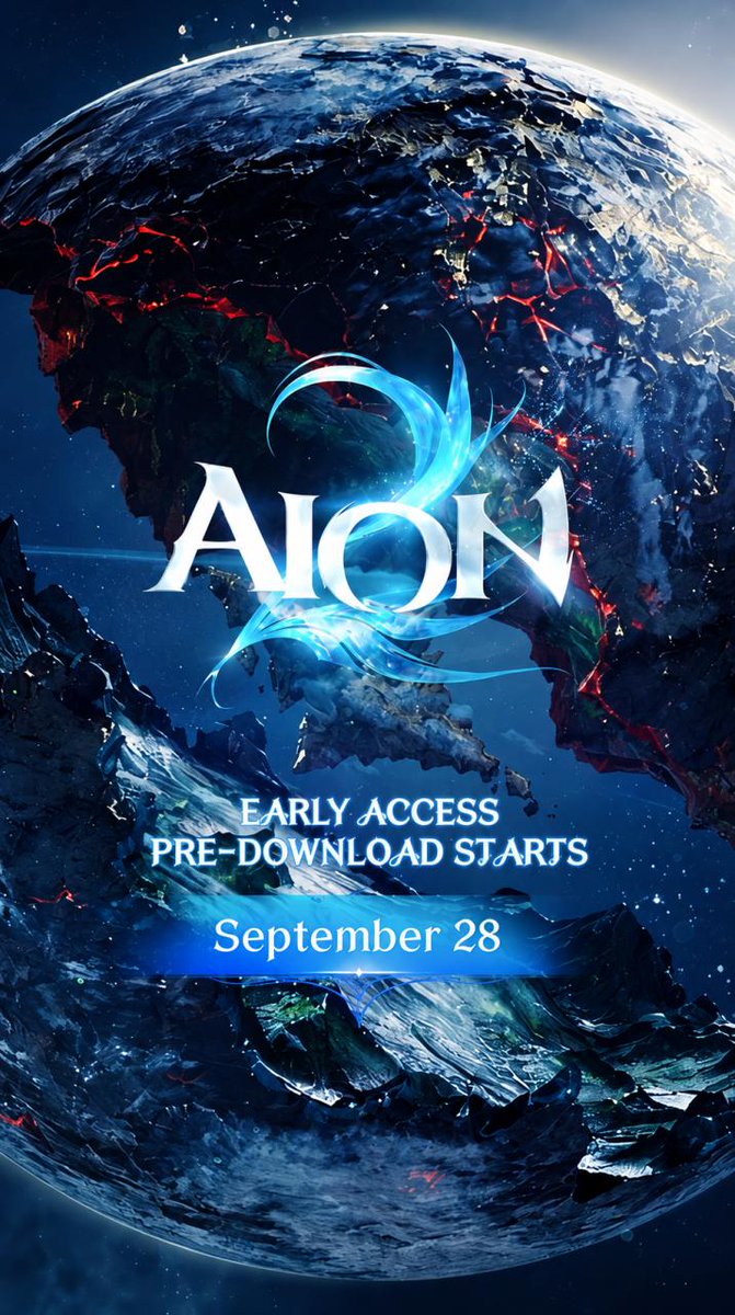 Your journey to Atreia starts here. Early Access Pre-Download starts 9/28 at 6:00AM PDT. 🪽Unlock Early Access now through Founder's Pack! 🪽 #AION2 #AION2Global #MMORPG