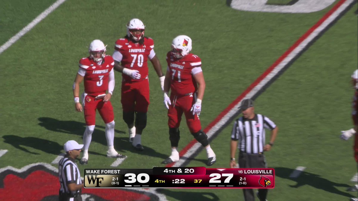 WAKE FOREST UPSETS NO. 16 LOUISVILLE‼️