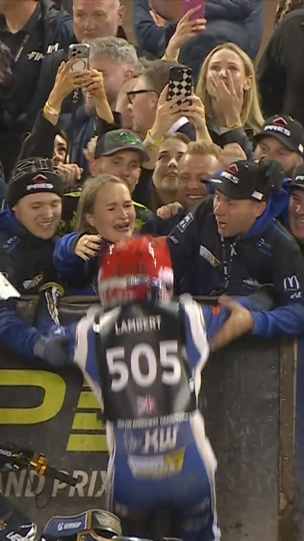 The moment Robert Lambert’s World Championship dream came true 🥹🏆 #SGP | #TorunSGP