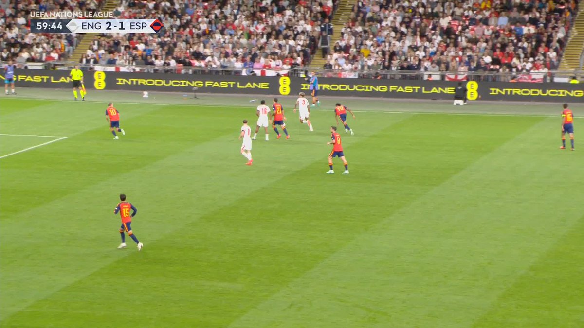The only reason Spain have scored tonight is because of two England mistakes.. This match should be 2-0 to England.