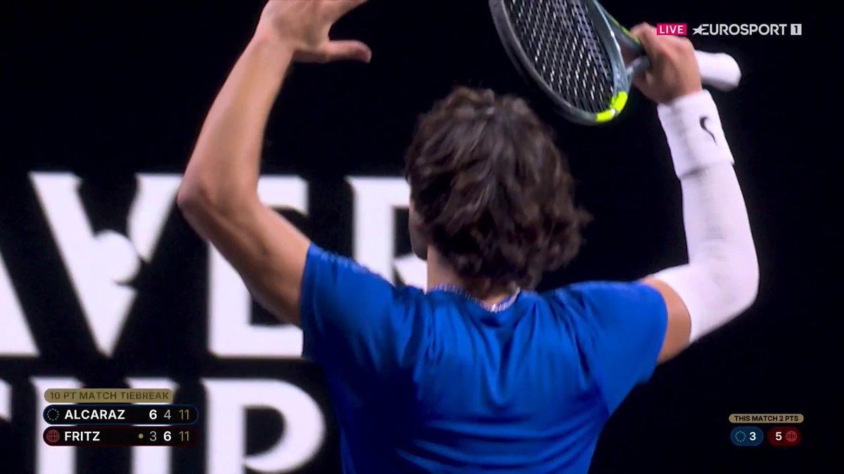 ESTA BOLA DE PARTIDO QUE HA SALVADO ALCARAZ LONDRES EN PIE ANTE ESTA LOCURA #LaverCup