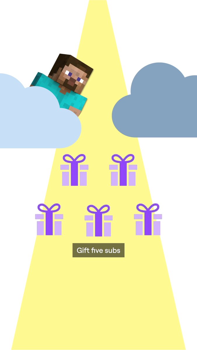 Gift your favorite streamer 5 subs and Minecraft Dungeons II will add extra on top. Happy SUBtember!