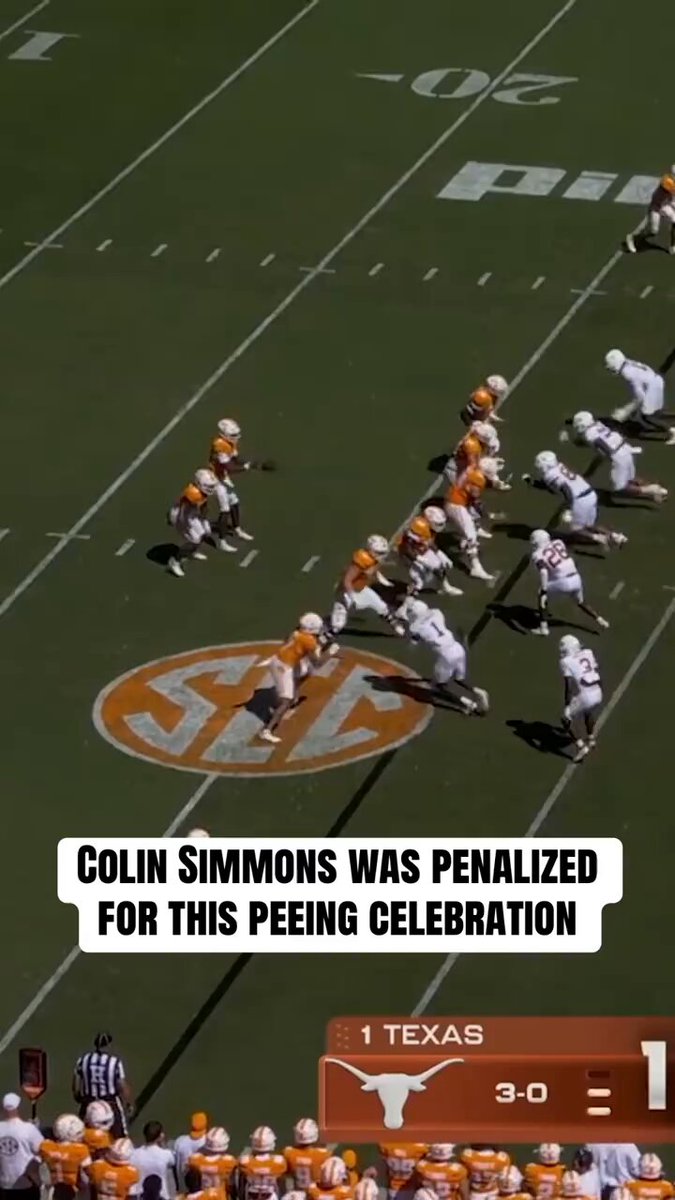 Colin Simmons should have been pulled from the game by Steve Sarkisian and sent to the locker room for this classless celebration! Good on Kirk Herbstreit calling it what it was "an idiotic move"
