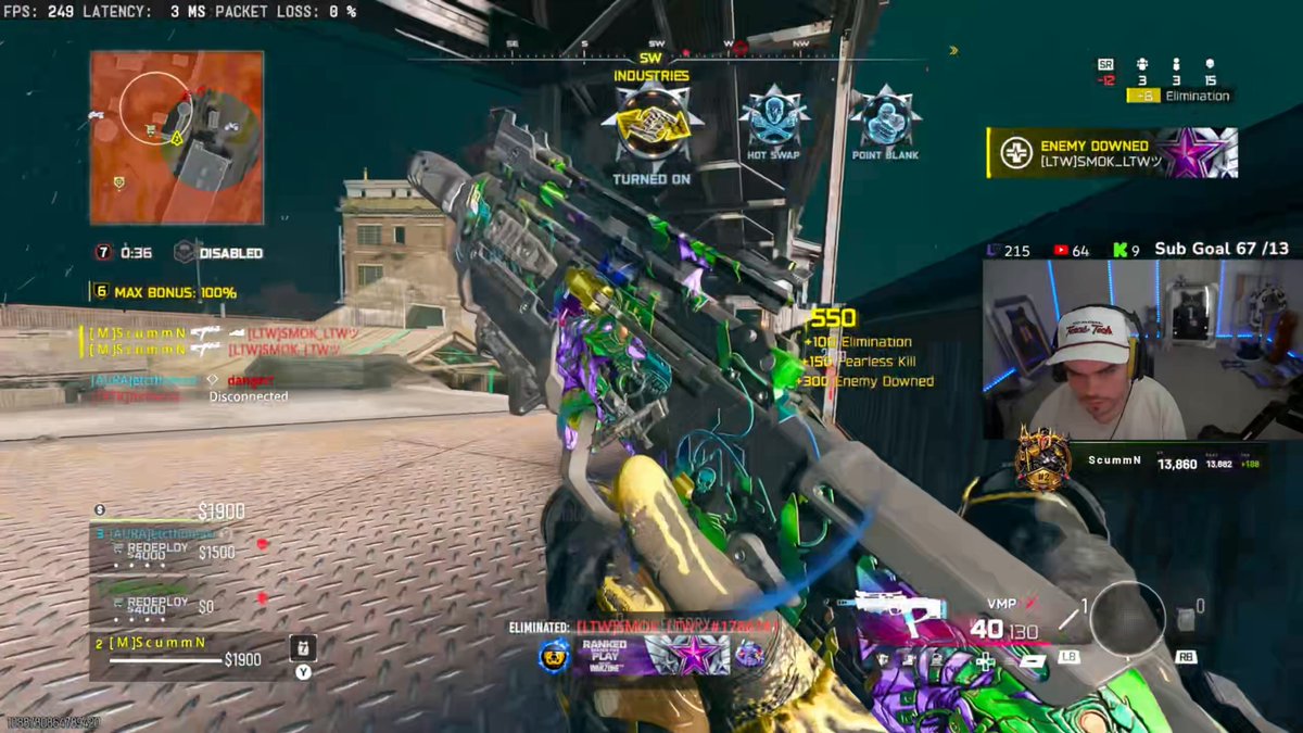 Swagg &amp; Scummn just ran into this Vortexツ guy &amp; he is MOST DEFINITELY teaming in Warzone Ranked: You can see the other guy t-bag in Swagg's POV &amp; in the killcam on Scummn's POV you can see him just run past an enemy to pinch Scummn. CallofDutyCM get this guy man...🙁
