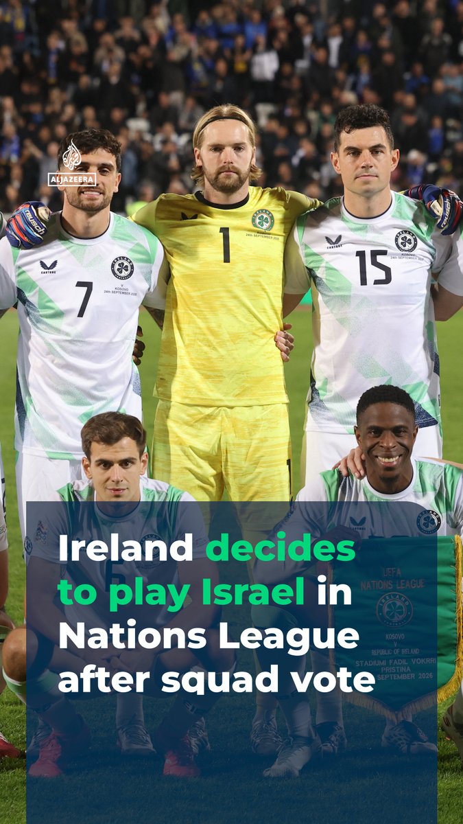 Ireland's players have voted to proceed with their Nations League fixture against Israel on Sunday despite one squad member seeking to withdraw. Head coach Heimir Hallgrímsson insisted that playing the match does not constitute support for events in Gaza.