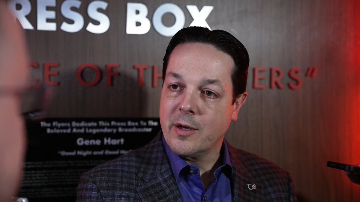 General Manager Daniel Briere met with the media on Saturday night from Xfinity Mobile Arena. #LetsGoFlyers
