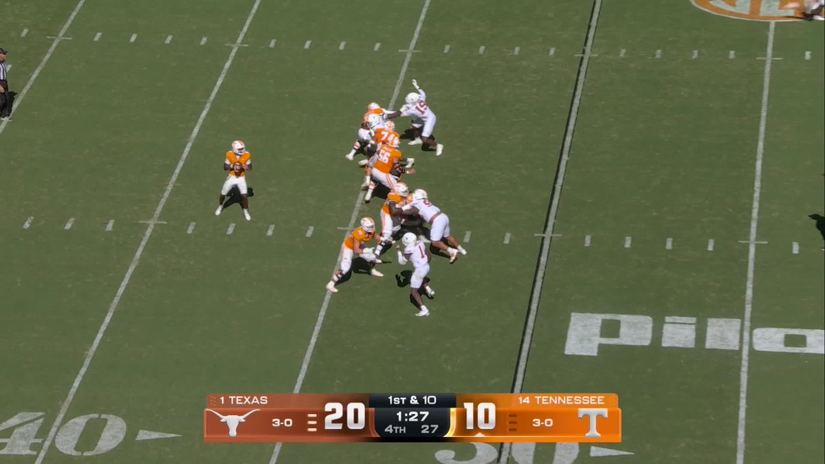 Tennessee kid made one throw all day. Funny how that works isn’t it? Put another one in the books, no pun. TENN✅