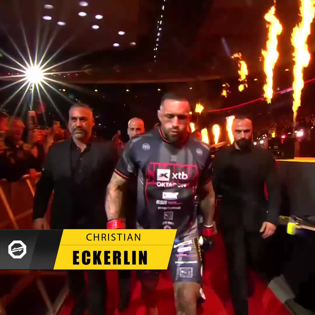 💥 He runs Frankfurt! Christian Eckerlin 🇩🇪 enters Deutsche Bank Park for the #OKTAGON94 main event! 📺 | RTL | TVP Sport | DAZN