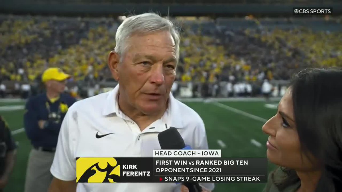 "We'll enjoy the heck out of it tonight, and back to work tomorrow." - Kirk Ferentz Jenny Dell