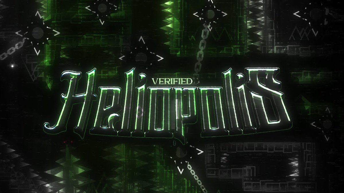 Content creator Fernanfloo has just verified 'HELIOPOLIS', currently the #1 hardest level in Geometry Dash! 🏆