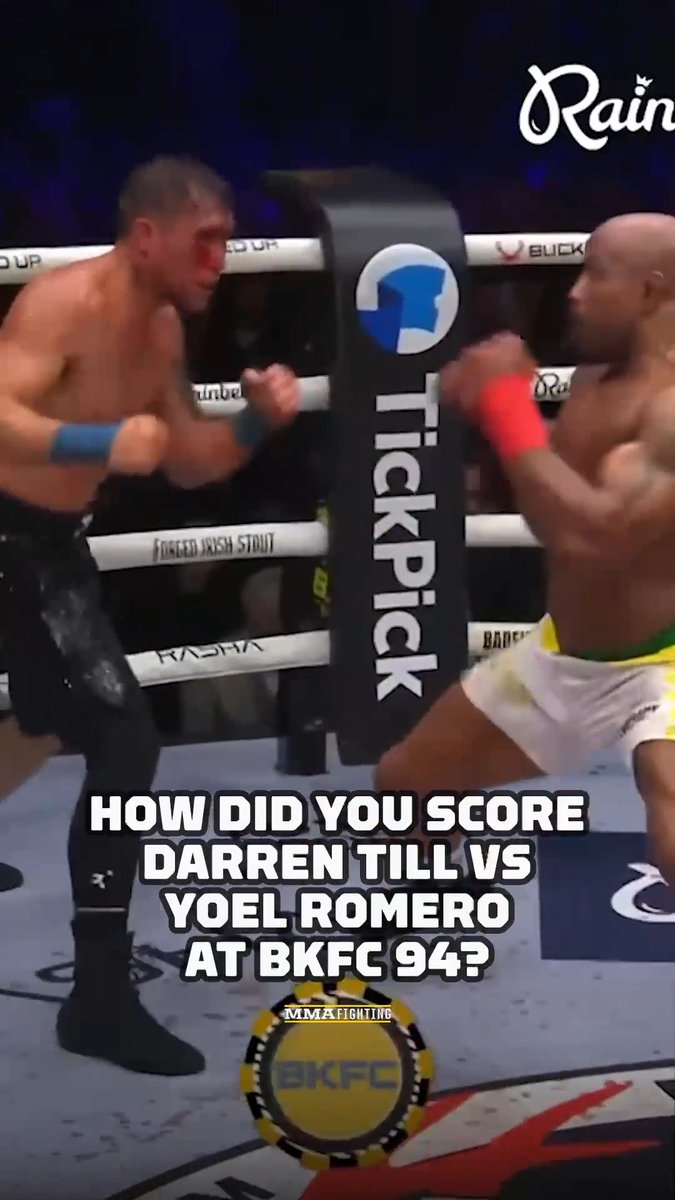 How did you score the five-round war between Darren Till and Yoel Romero at #BKFC94? 👊💥🔥 (🎥 Bare Knuckle FC)