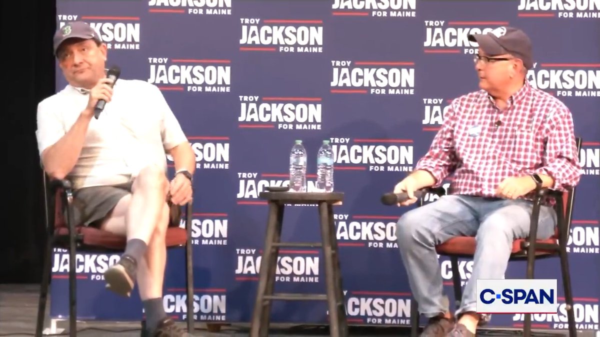 U.S. Senate candidate Troy Jackson (D-ME) and U.S. House candidate Matt Dunlap (D-ME) are asked if they will call Israel's actions a genocide and vote against sending funding to Israel
