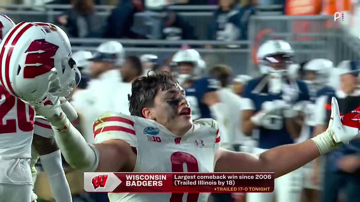 Wisconsin wins 🦡 Wisconsin Football rallies late and holds off Penn State to hand the Nittany Lions their first loss.