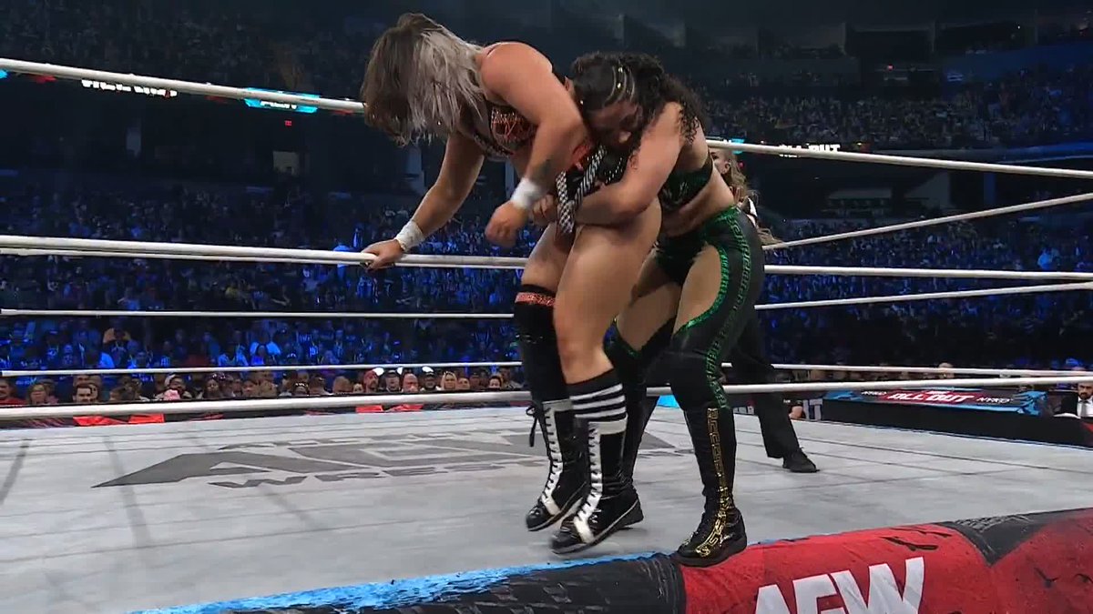 GERMAN SUPLEX ON THE APRON!!!