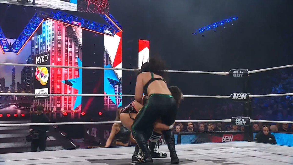 .Dr. Britt Baker, D.M.D. makes her presence known at ringside! Watch #AEWAllOut LIVE on HBO Max PPV