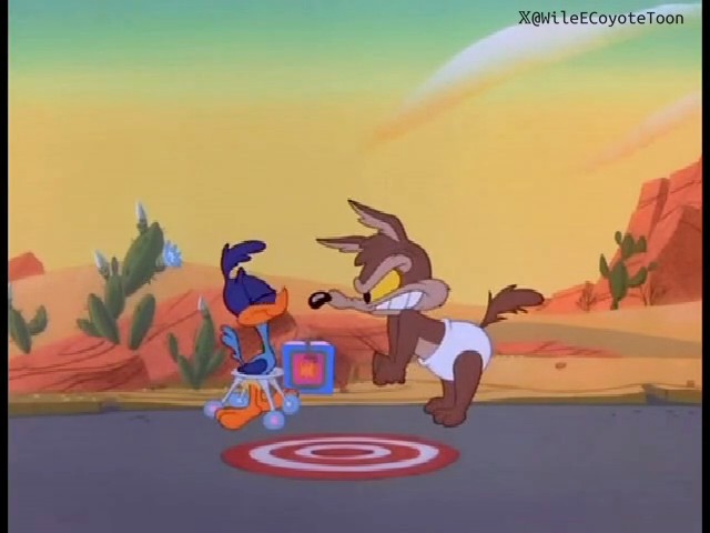 This is where the lifelong obsession with ACME rockets actually started. Super genius even as a baby.