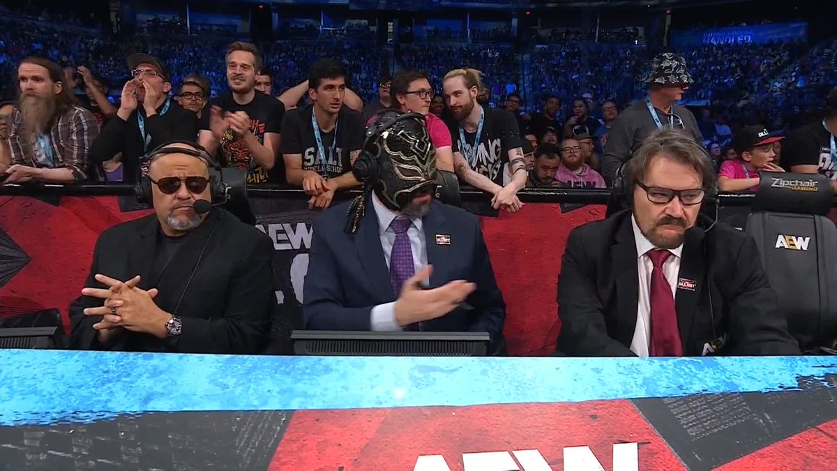 Steven Borden is conscious and responsive! He is at the hospital awaiting evaluation. Prayers and speedy recovery to Steven Borden and his family❤️ #AEW #AEWAllOut