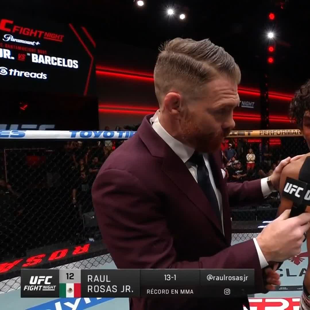 GRANDE CHIWIWIIIIS 💥💥 GRÍTALOOOO RAÚL ROSAS JR.‼️ #UFCVegas121 | Ver en vivo por Paramount+ Deportes