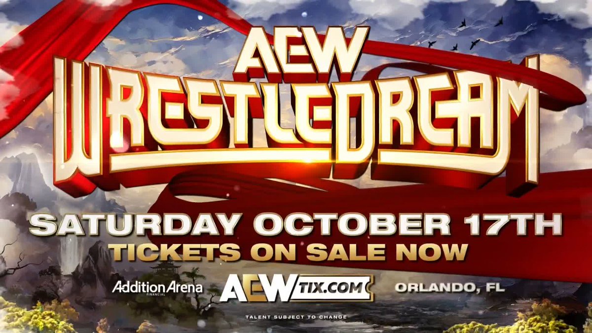 #AEWWrestleDream is coming to Orlando! #AEW brings the action to the Addition Financial Arena on Saturday, October 17th! Secure your seats NOW at Watch #AEWAllOut LIVE on HBO Max PPV