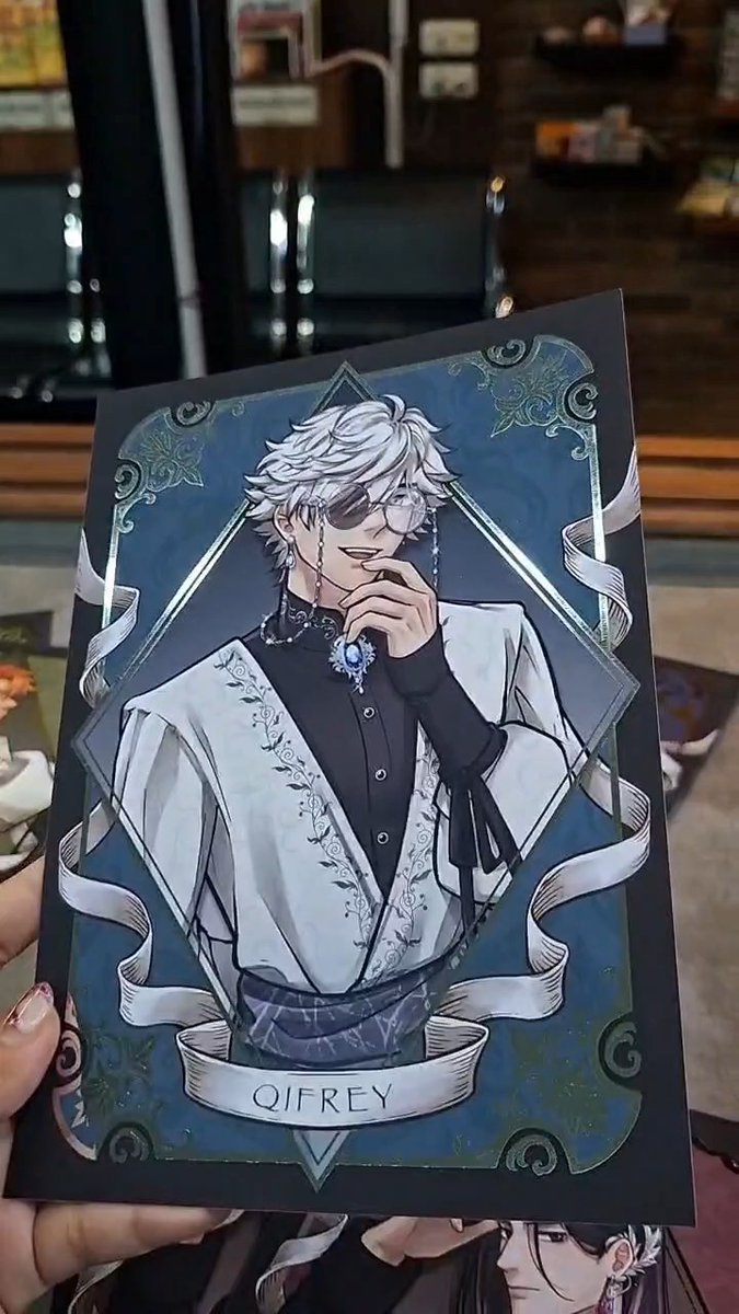 WHA foil artprints preview from vendor!! The colors need to be adjusted a bit, but overall it looks rlly good 🫪✨️ #witchhatatelier #cf23