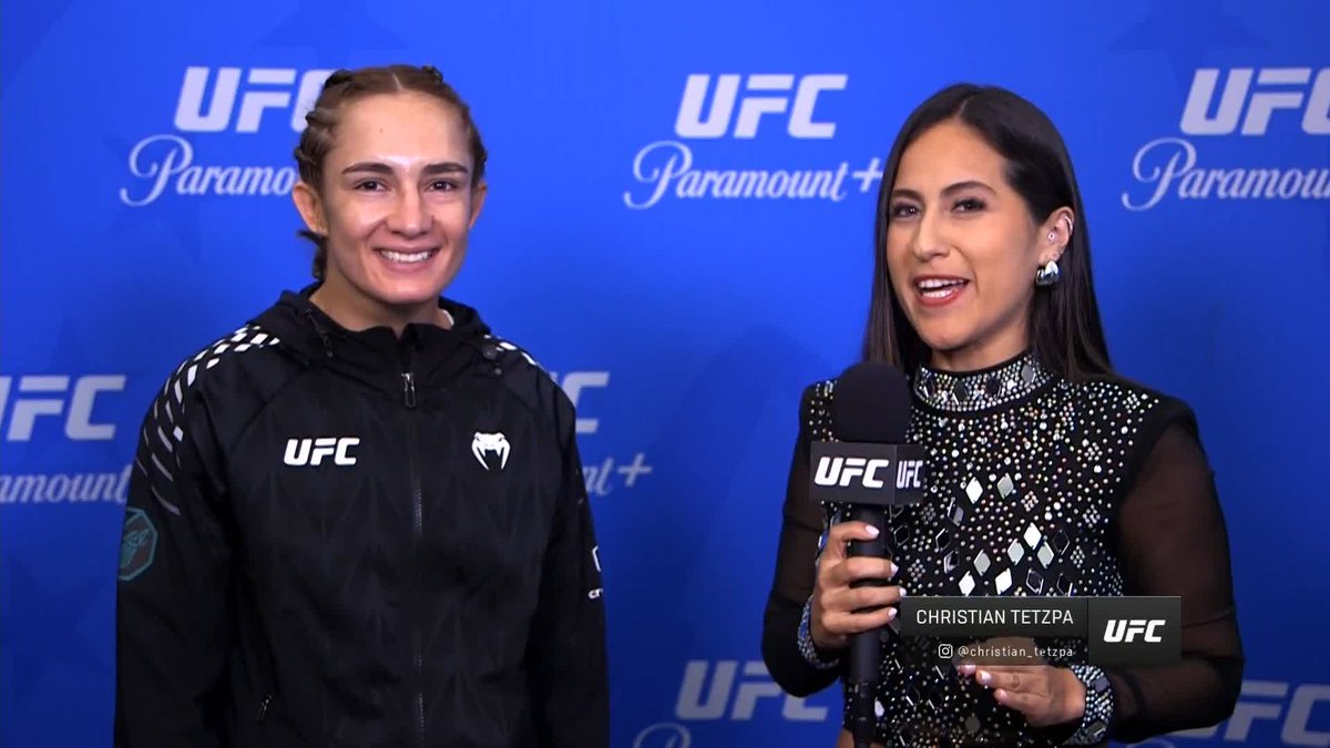 Una victoria de ensueño para Yazmín Jáuregui después de dos años sin pelear ‼️ Estas fueron las primeras palabras después de su victoria 🧨 @lachicako #UFCVegas121 | Ver en vivo por Paramount+ Deportes