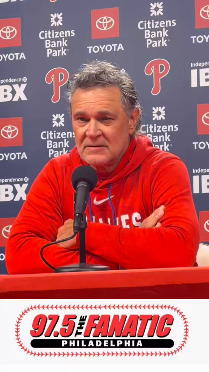 Could clubhouse veterans like Bryce Harper or Kyle Schwarber do anything to light a spark for the Phillies? “What do you mean a spark?... Fight? Throw a table? That usually doesn’t work, but I think our guys are ready. We’ll be ready to play tomorrow.”