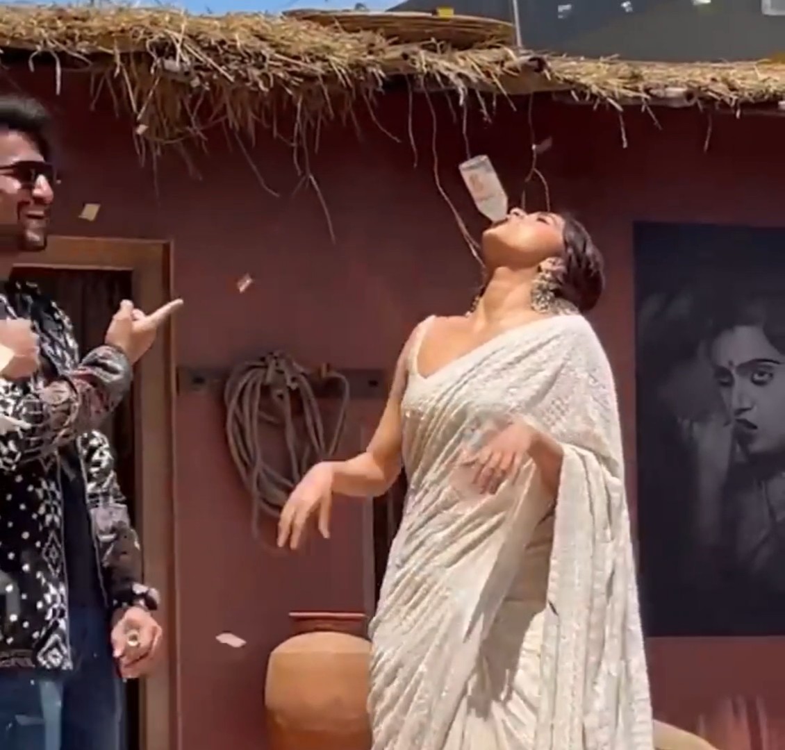 #Nani and Rana SURPRISED by the #KeerthySuresh Bottle Effect 🥵🥵🥵🥵🥵
