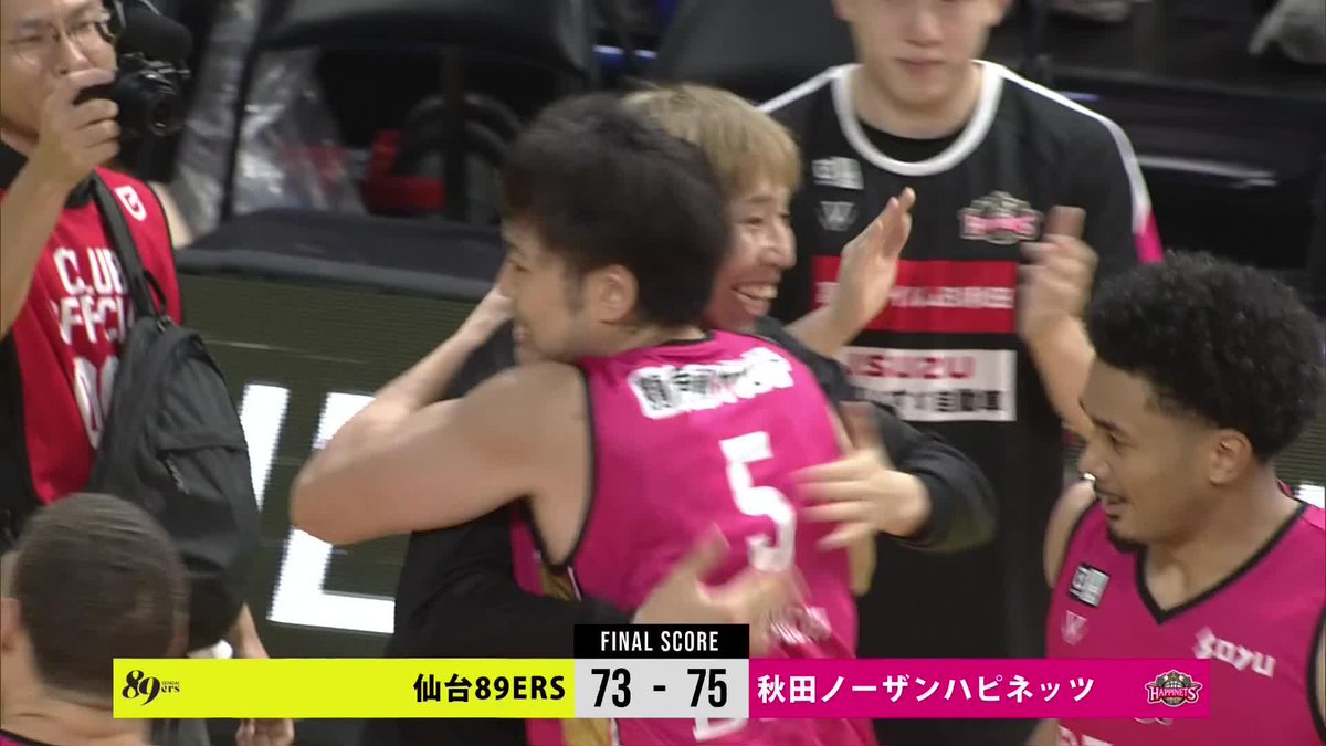 残り約1分同点、怪我から復帰した田口成浩のスリーにファンも涙。 激戦を勝ちきり、秋田が今季初勝利🩷❤️‍🔥 田口成浩 【公式】秋田ノーザンハピネッツ 📡バスケットLIVEで見逃し視聴 #Bリーグ #りそなグループ