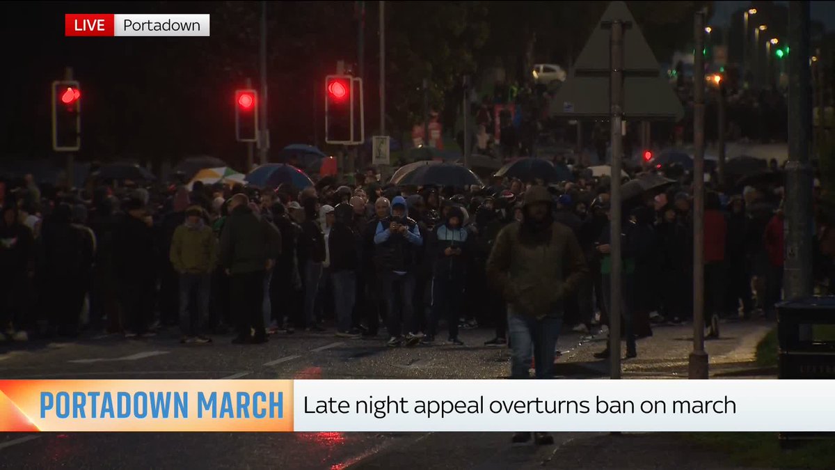 Hundreds of people gather in Portadown in Northern Ireland after the Orange Order is given the go-ahead to march down a largely nationalist street for the first time in 30 years. Ireland correspondent Stephen Murphy explains the significance. 📺 Sky 501