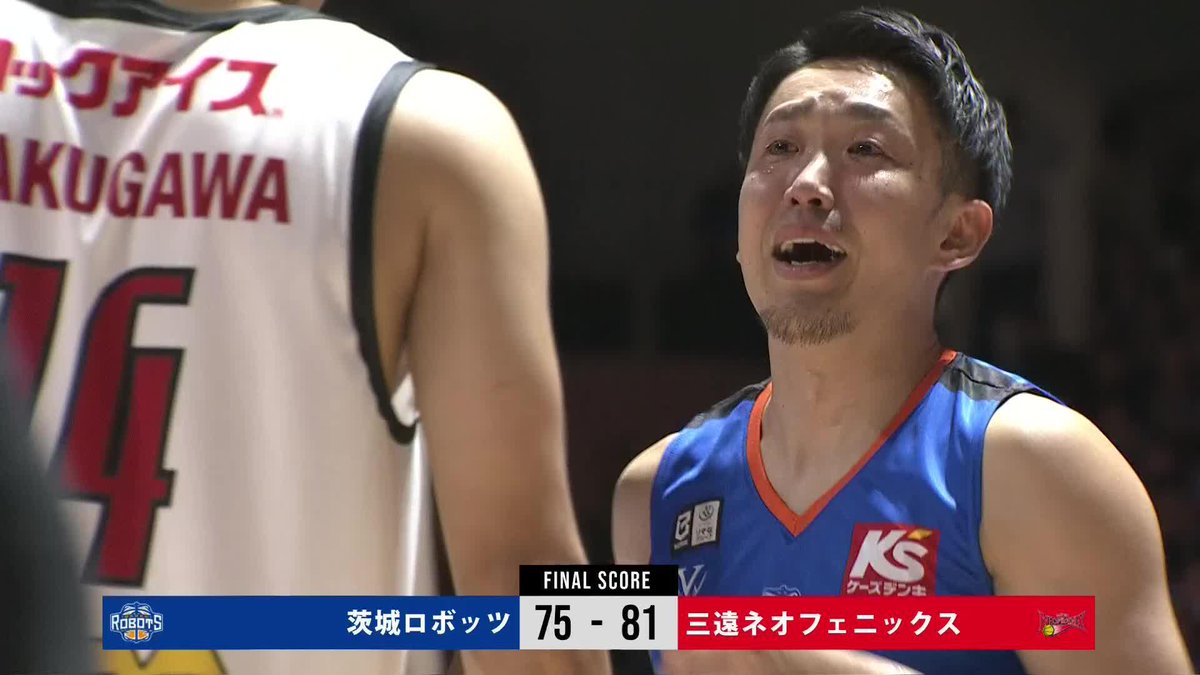 ◤ 試合速報 ◢ vs #三遠ネオフェニックス 第4Q コートに刻んできた数々の時間を胸に🟦 ❯❯ #25 #平尾充庸 #茨城ロボッツ #GAMECHANGER