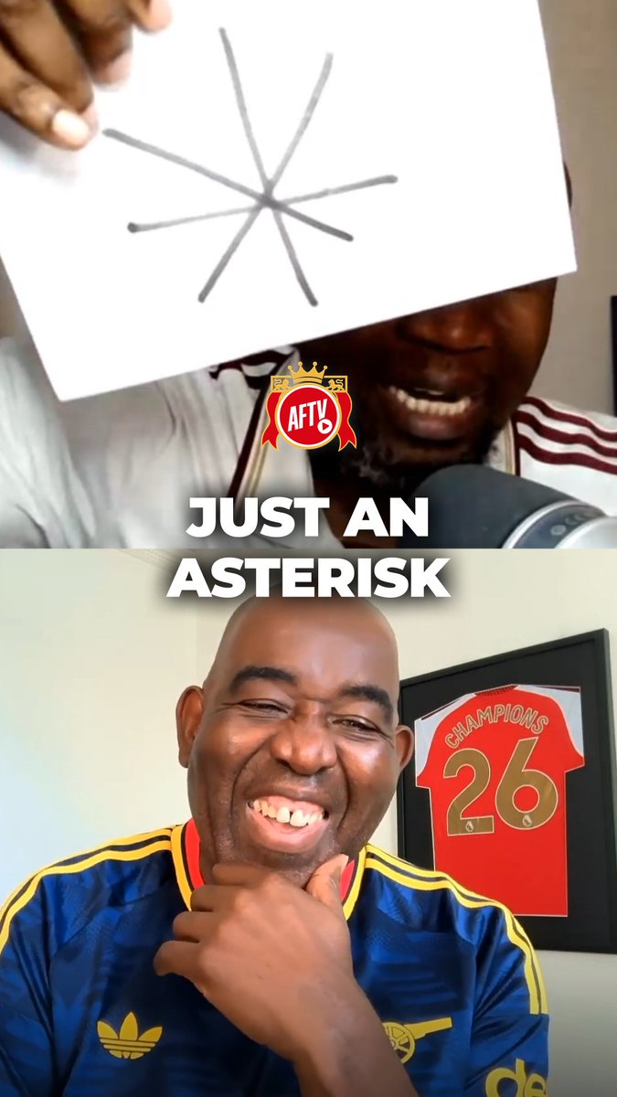 Is this the ASTERISK every Man City fan gets now? 😂 #AFTVLive
