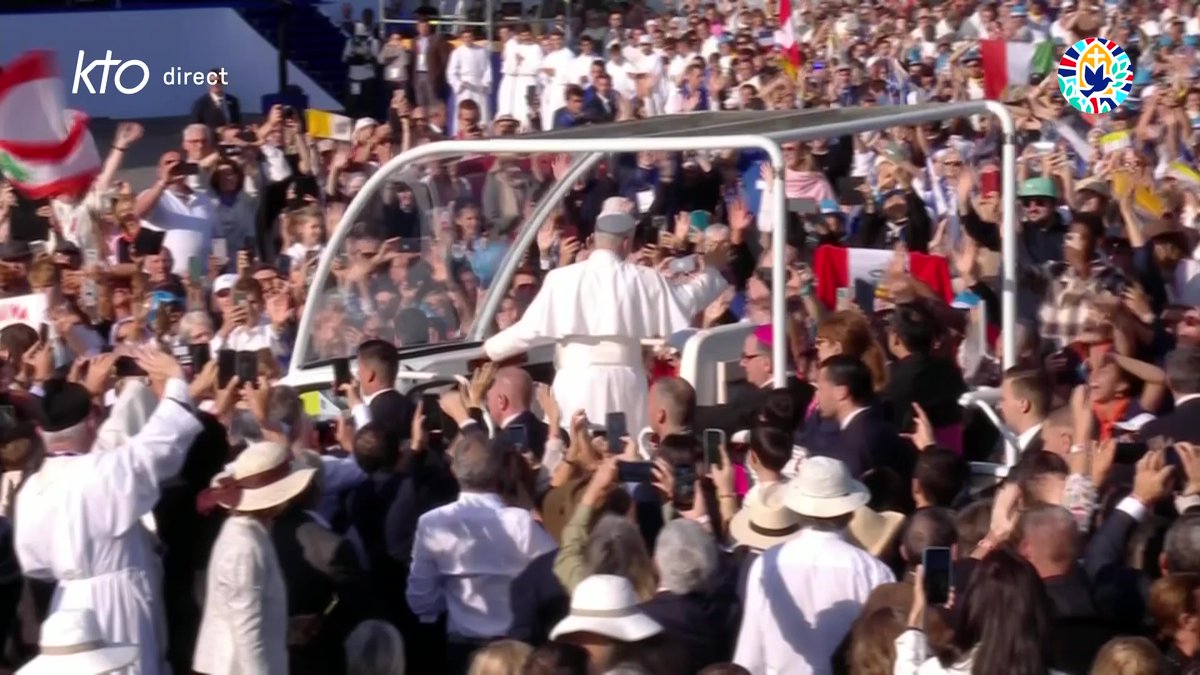 🇫🇷🇻🇦✝️ FLASH | Le pape Léon XIV est accueilli par une foule de fidèles à Lourdes, au deuxième jour de sa visite en France.