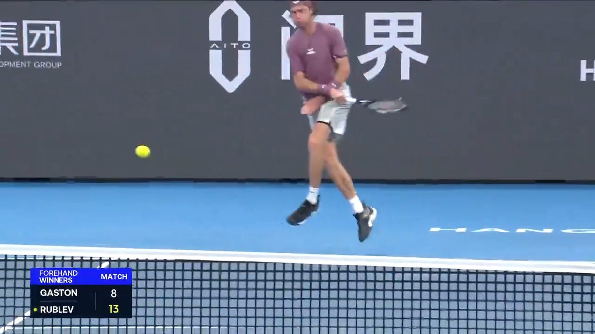 Tennis artistry at it’s very best 🎨 Hangzhou Open | #HangzhouOpen | Andrey Rublev