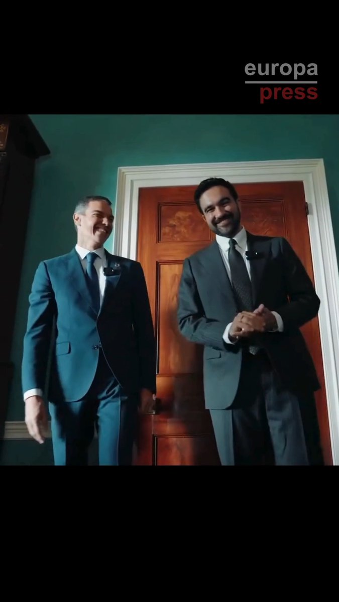 El alcalde de Nueva York publica un vídeo con Sánchez: "Ser de izquierdas significa intentar tiros difíciles"
