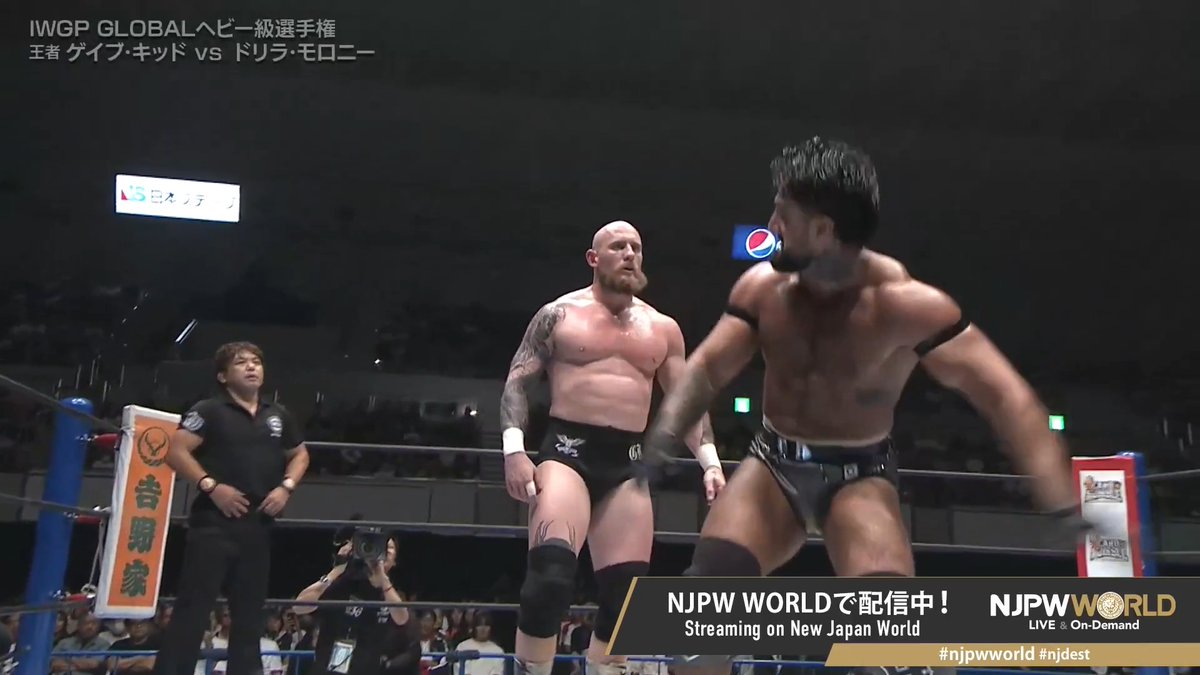 Gabe Kidd beats Drilla Moloney to retain his IWGP Global Heavyweight Championship. WELL, AT LEAST ONE DEATHRIDER FINALLY WON TODAY.