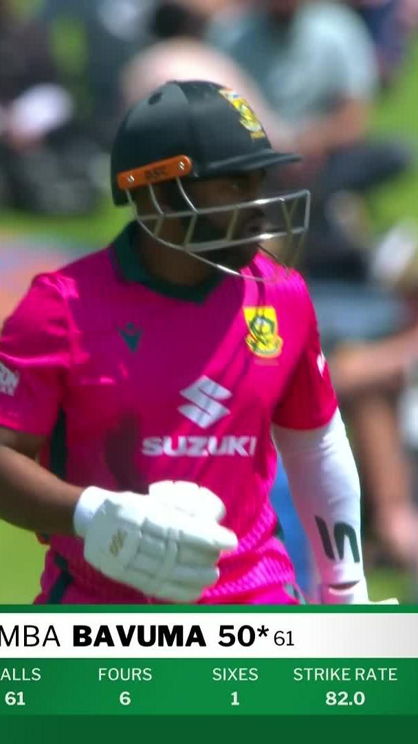 Temba gets his fourth ODI half-century against the Aussies 👏🇿🇦 📺 Stream #SAvAUS on DStv: