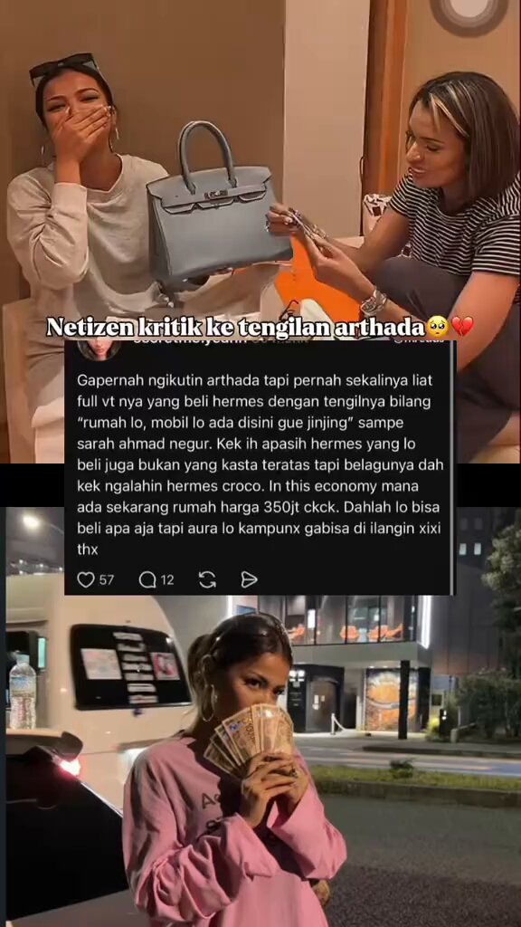 Setuju si, mo pamer uang sebanyak apapun, mo pamer harta seabreg juga, muka arthada itu gak ketolong, tetep keliatan kampungnya 😭 Lagian dipinggiran jakarta masih ada rumah seharga 350juta? Gak usah tengah jakarta deh, pinggiran aja, masih ada? 😆