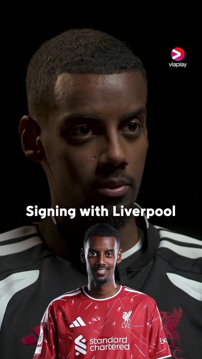 🔥🇸🇪 Quick-fire questions with Alexander Isak. Best Premier League memory? Isak: "Signing with Liverpool." 🎥 Viaplay