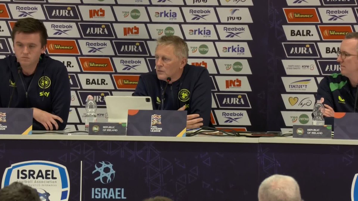 The section from the embargoed press conference where Courell and Hallgrímsson discuss whether anyone in the FAI has spoken to Gavin Bazunu ahead of the international window for his thoughts on playing Israel. Astounding doesn't really do it justice