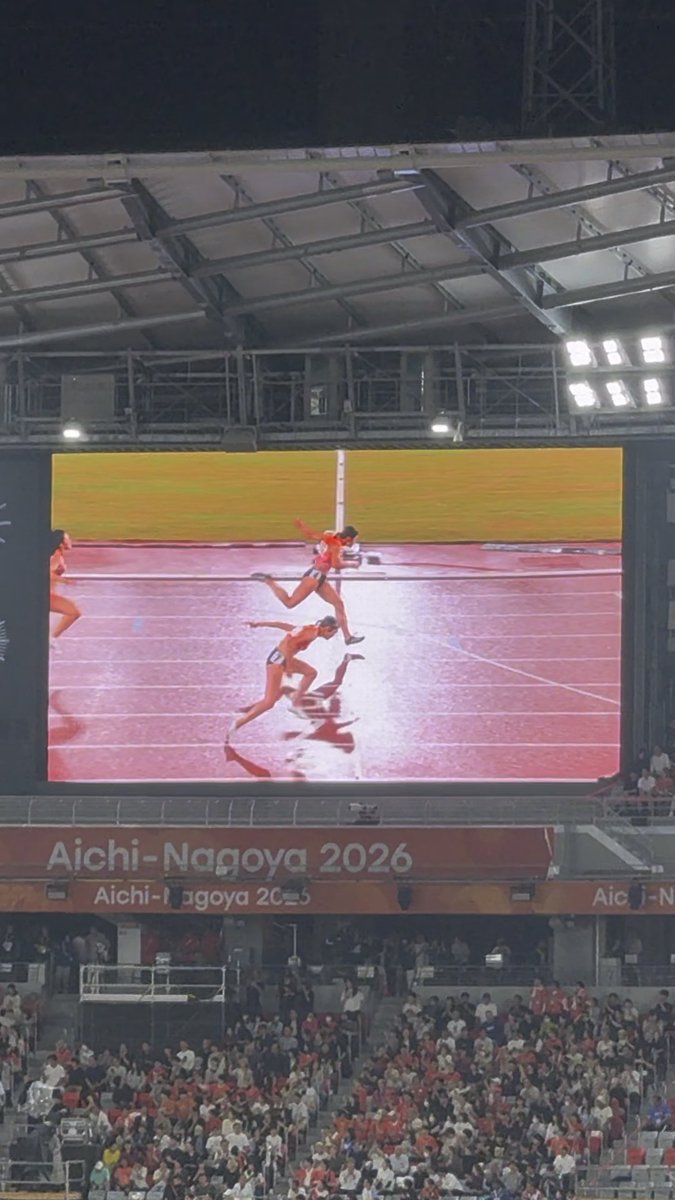女子100mハードル決勝 福部真子さん優勝12.74🥇🏆 中島ひとみさん準優勝12.78🥈✨ JAPANワンツーフィニッシュ😭😭😭 まじでラスト接戦すぎた!!!!! 会場の盛り上がりえぐい🔥🔥🔥 #アジア大会