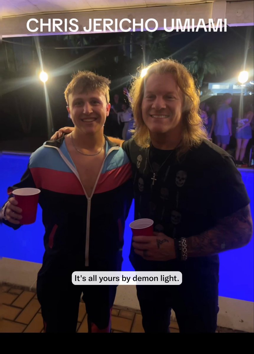 Chris Jericho spotted at a University Of Miami House party recently 😭 WHAT WAS BRO UP TOO 💀