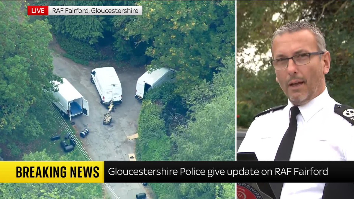 BREAKING: Five men were arrested and remain in custody as counter-terror police lead the investigation after a major incident was declared near an RAF base. Police were called to reports of three suspicious vehicles. The men remain in custody. 85 homes have been evacuated.