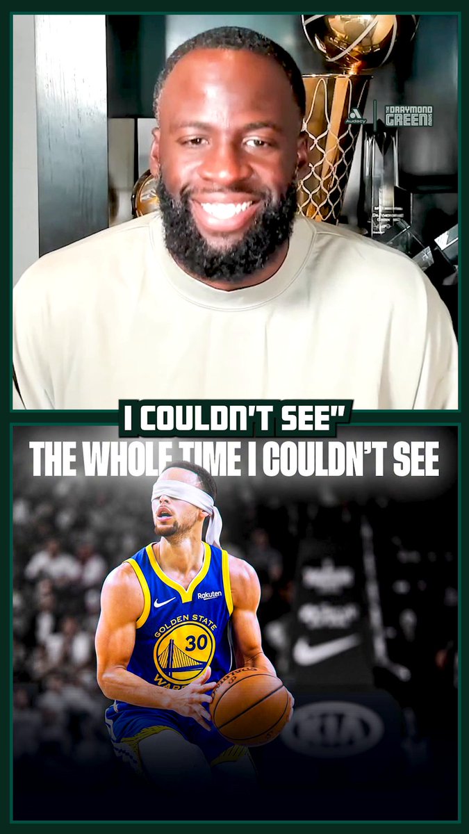 Draymond on Steph Curry's eye condition during Warriors dynasty run "I remember him coming to me like 'Yo, I gotta go get my eyes checked'... then it got to a point where he'd wear (contacts) some time and not wear (contacts) some time, and it's like now you have to recalculate when you can't see and when you can see.... he said 'when I shoot, at the last second I just need to catch the front of the rim, as long as I can catch the front of the rim, I don't care how my body is, where I am, as long as I can get my eyes on the front of the rim at the last second, I'm good', It just shows you how much muscle memory it is." 📺 Watch on YouTube | 🎧 Listen everywhere podcasts are available