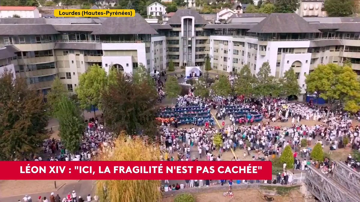 🔴 🗣 Discours de Léon XIV à Lourdes : "Il est impossible de considérer comme normal de donner la mort. Ce qui est légal n'est pas nécessairement moral", affirme le pape. #canal16