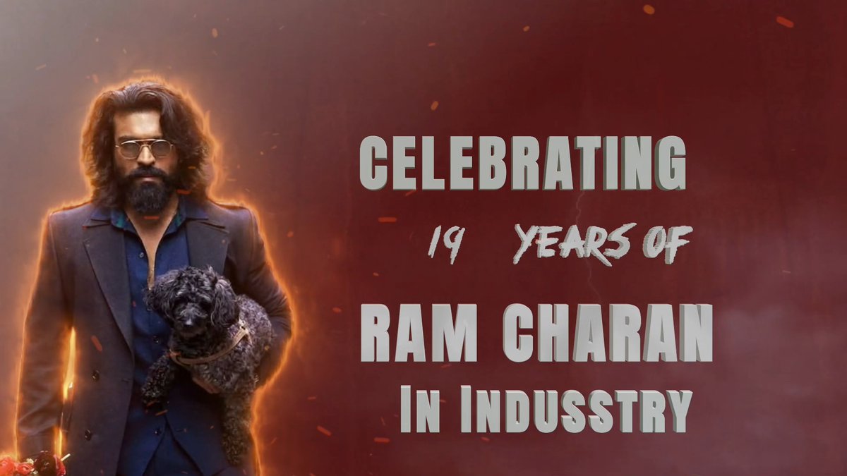 These 19 Years Journey is Truly Special being your fans. Thank You for Choosing Cinema Anna Ram Charan 🙏🏻 To Many More Years of GLORY ❤️🔥 #19YearsOfRamCharanERA