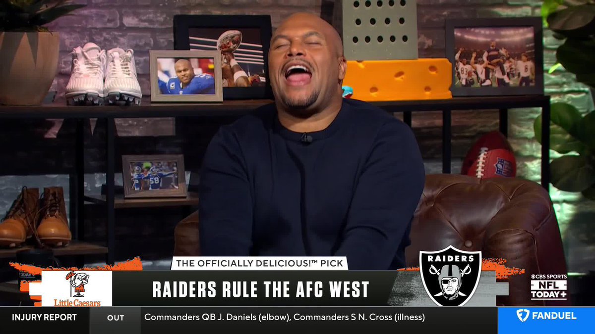 🗣️ RAAAAIIIIIDERS Antonio Pierce: "Best team in the AFC West."
