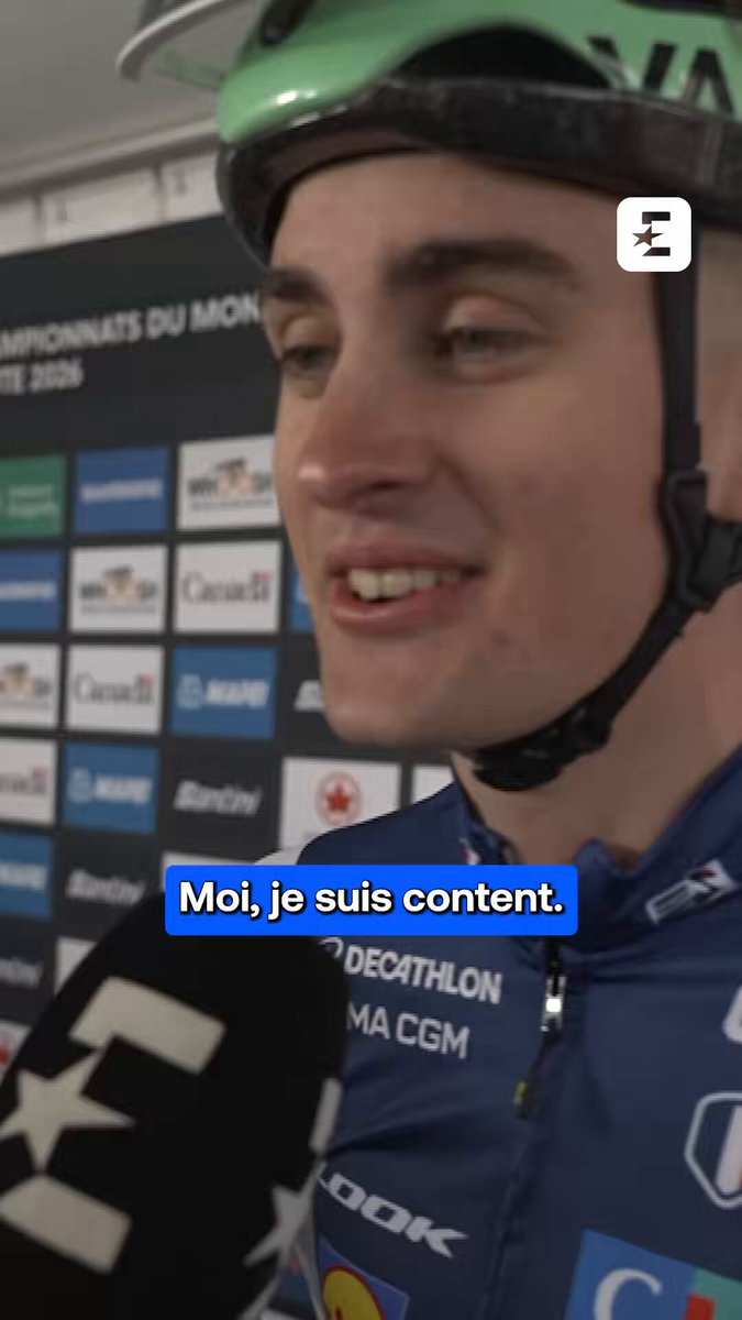 « Vous nous verrez, c’est sûr » : L’interview de Paul Seixas à notre micro avant le départ de la course en ligne des Mondiaux, à suivre sur Eurosport et HBO Max