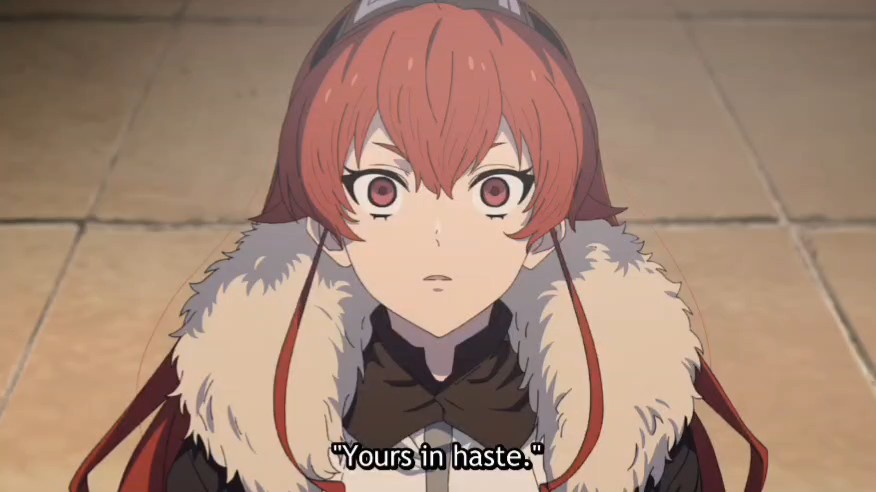 When she made this face I thought all was lost but they're still potentially hope see y'all next part in 2027!! Mushoku Tensei 3x14 ​#無職転生